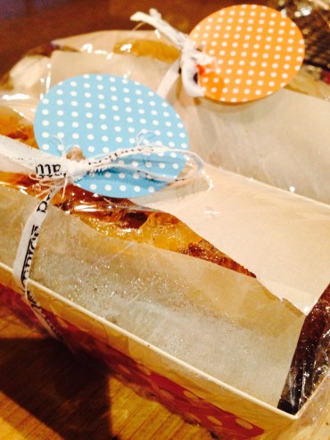 Lemon poppy seed pound cake all ready to gift