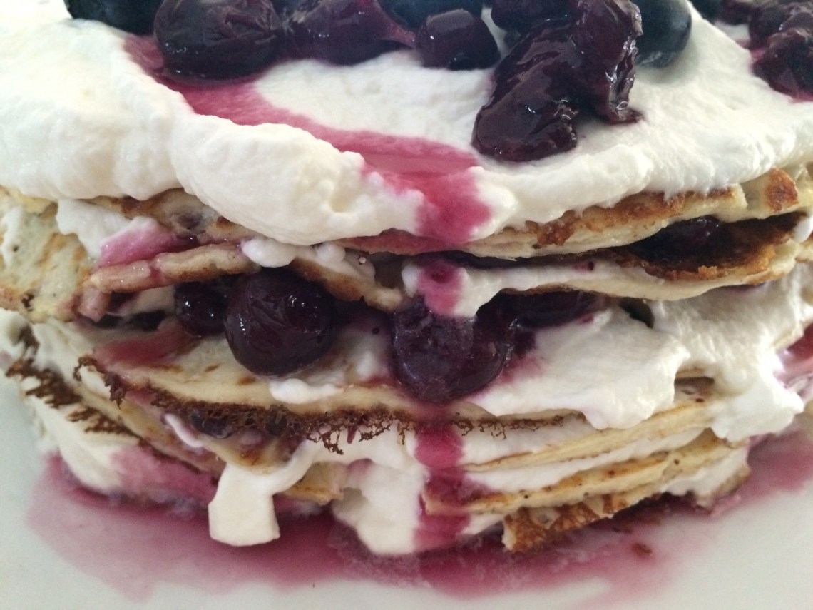 fruit stack cake pancake crepe hack tutorial IKEA hack DIY recipe brunch dessert topping cream cointreau