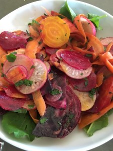 beet carrot radish salad coriander