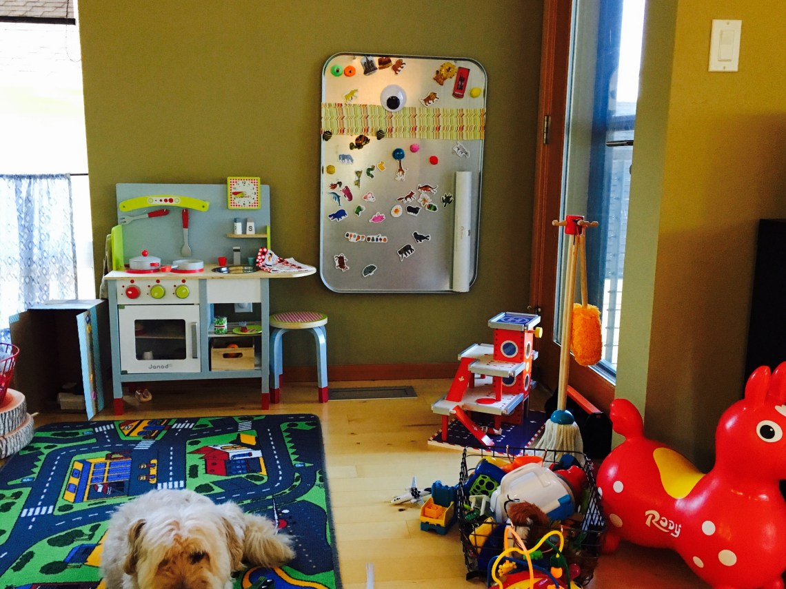 DIY magnetic story and busy board